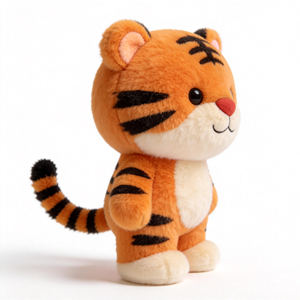 Juguete de Peluche de Tigre Naranja al por Mayor, Peluche de Tigre Suave, Lindo Juguete de Peluche de Tigre Personalizado - Product Image 3