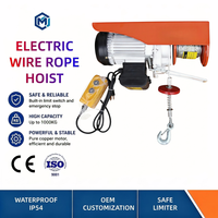 Mini-treuil électrique sans fil silencieux 110V 220V pour charges lourdes, idéal pour la levée en atelier, la grue, l'entrepôt et la scène de levage.