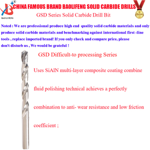 Hiệu suất cao nhất GSD loạt làm mát nội bộ baolifeng thương hiệu rắn <span class=keywords><strong>Carbide</strong></span> khoan <span class=keywords><strong>bit</strong></span> sử dụng cho chế biến hợp kim Titan - Product Image 2