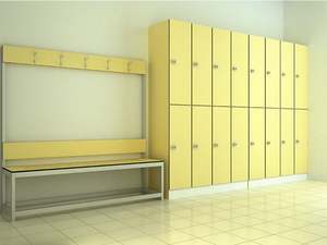 Armario de alta calidad HPL para fitness, armario Compacto personalizado de fábrica, tablero laminado - Product Image 2