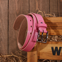 Ceinture formelle en cuir de vachette à boutons en bambou violet clair avec boucle en alliage durable