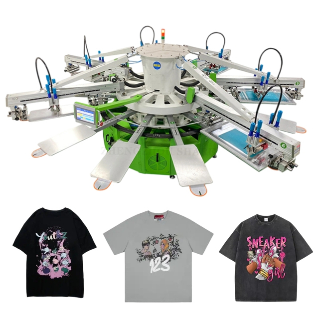 High Precision Automatic Silk Screen Printing Machine Industrial Disc Screen Printing Equipment