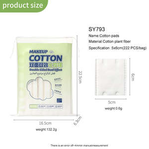 LMLTOP Tampons démaquillants absorbants en <span class=keywords><strong>coton</strong></span> jetables Tampon en <span class=keywords><strong>coton</strong></span> pour le visage Nettoyage du visage <span class=keywords><strong>Démaquillant</strong></span> en <span class=keywords><strong>coton</strong></span> Personnalisable SY797 - Product Image 6