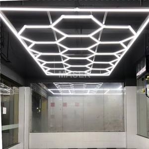 Сот Автомобильные светодиодные рабочие огни 220 В соединяемые детализирующие огни для автосалона, салон красоты, мастерская шестигранный комплект 15 - Product Image 2