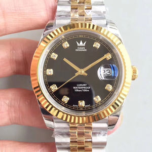 Montres mécaniques 2 tons de designer de luxe de haute qualité pour hommes, mouvement automatique 3235, verre saphir, affichage du calendrier - Product Image 2