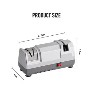 Affûteur de couteaux électrique <span class=keywords><strong>2</strong></span> étapes en gros avec affûtage diamant et polissage céramique pour couteaux de cuisine, approvisionnement en vrac OEM - Product Image 3