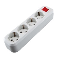 3m 5m cable 4 gang enchufes de extensión eléctricos