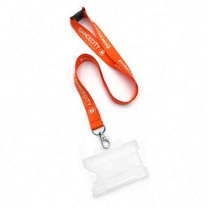 Manufacturer Custom Promotional Gift Design Your Brand Logo Neck Straps <b>Polyester</b> <b>Lanyard</b> With Card Holder - Product Image 2