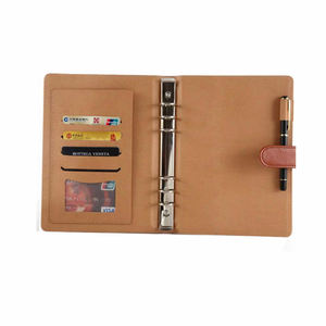 Couverture en cuir pu pour ordinateur portable, feuilles amples de recharge, agenda, lieur à spirale, papeterie de remplacement - Product Image 3