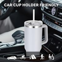 Vente directe usine – Gourde isotherme multi-usage en acier inoxydable pour voyage et camping, avec logo personnalisé, 40 oz, avec paille
