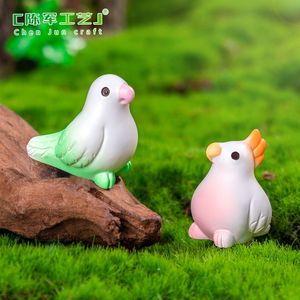 Nouveaux produits transfrontaliers Weij : Petits perroquets mignons, aménagement paysager en mousse, accessoires décoratifs DIY, bibelots de bureau et de voiture - Product Image 5