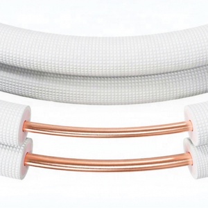 Copper Line Set HVAC Pancake Coil <b>Pipe</b> Welding Bending Cutting for <b>Air</b> Conditioner Installation Kit (Customizable Length) - Product Image 1