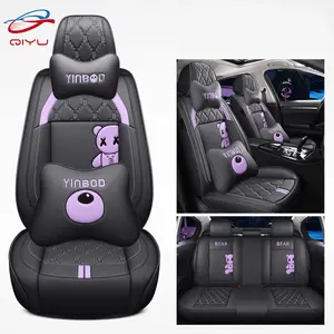 QIYU Factory 1Set For Most 5 Seats UniversalLuxury Car Protector Full Set Of Leather Seat Cover Fit For Honda Corolla Models