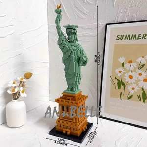 Architectures Bloc Brique Jouets Modèle Usa <span class=keywords><strong>Building</strong></span> Souvenir Cadeau la Statue de la Liberté White House <span class=keywords><strong>Capitol</strong></span> - Product Image 3