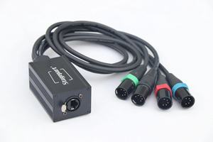 XLR kabel Extender jaringan 4 saluran Rj45 ke Pria & Wanita konektor Audio kabel Splitter Pin Plug Xlr DMX kabel ular - Product Image 3