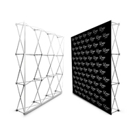 Expositor Publicitario Reutilizable con Marco de Aleación de Aluminio Reforzado y Pantalla Reemplazable de 230x230cm Deslizante
