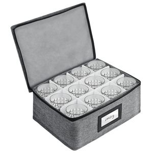 Wholesale Custom Polyester Whiskey & Wine Glass Storage Box with Protection <b>Portable</b> for Home <b>Bar</b> or Gifting - Product Image 3
