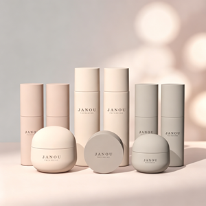 Ensemble de flacons cosmétiques en plastique premium à paroi épaisse, vides, pour toner, lotion, sérum, crème, crème pour les yeux, emballage <span class=keywords><strong>JANOU</strong></span>, logo personnalisé - Product Image 2
