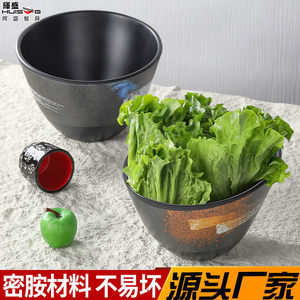 Bac à légumes pour hot pot, bac à laitue en mélamine pour barbecue, bol à légumes en plastique, bol incliné pour condiments, service libre chaud - Product Image 3