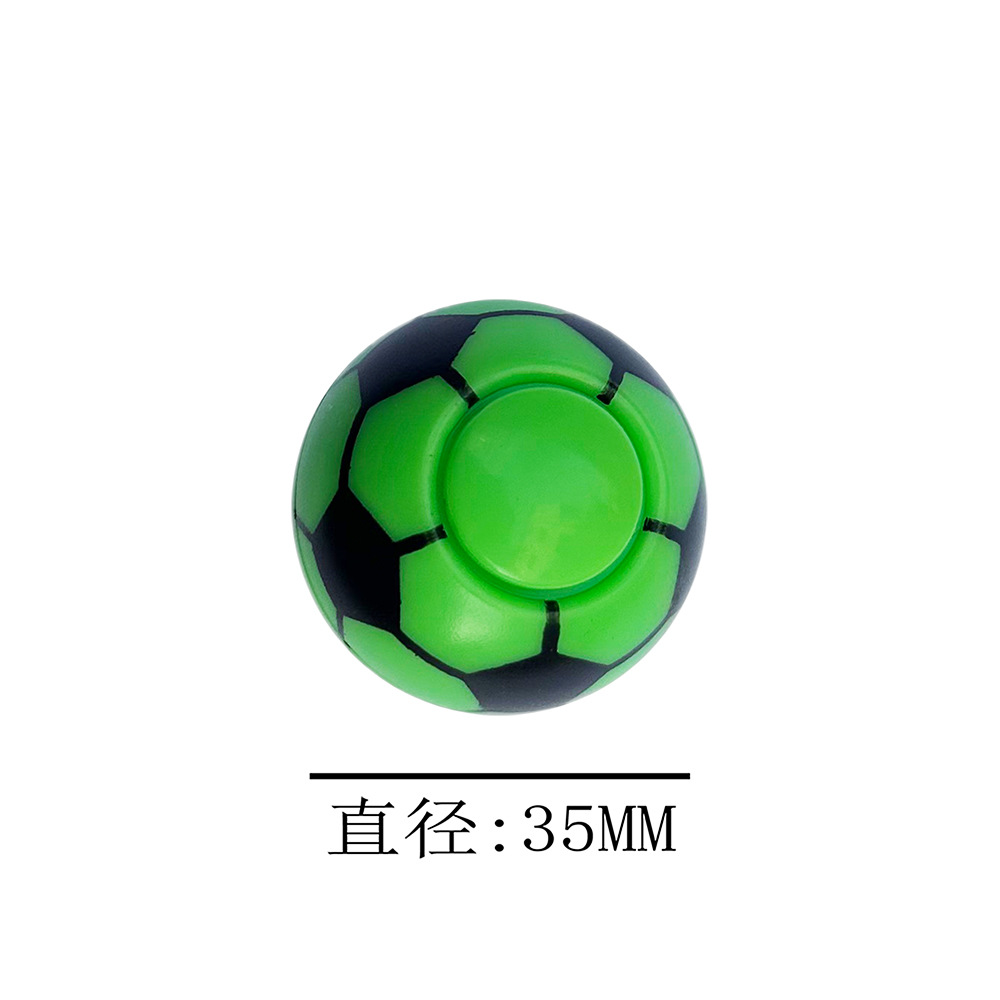 Peonza de fútbol verde
