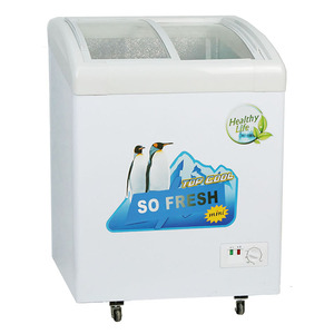 Refrigerador Comercial de Dos Puertas con Cesta Superior Abierta, Vitrina Refrigerada para Helados, Congelador Rápido de 40°C - Product Image 6