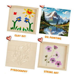 Stretched <strong>Wood</strong> <strong>Panels</strong> for Painting 10 x 8 Inches <strong>Unfinished</strong> Canvas Board 0.79 Deep Cradled Artist <strong>Wall</strong> <strong>Panels</strong> for Arts Projects - Product Image 1