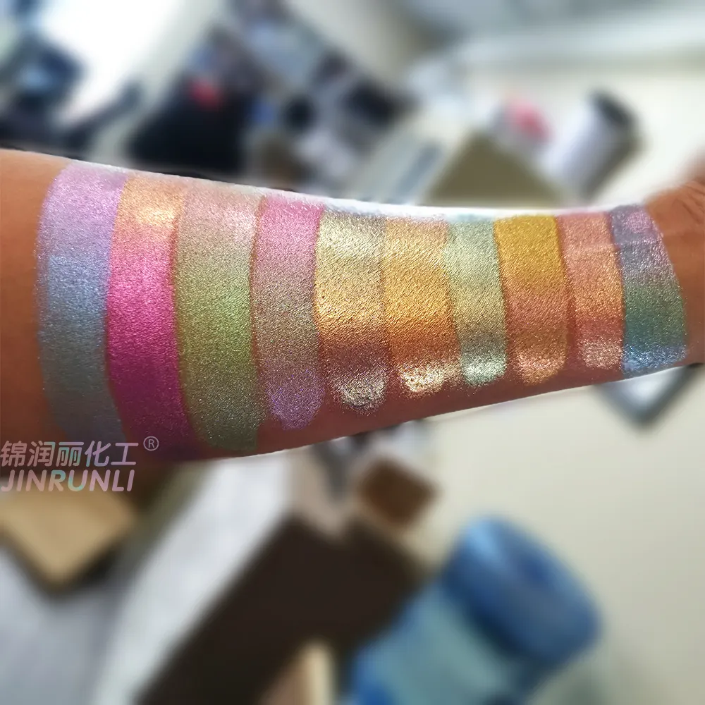 Grosir glitter chunky menekan lebih murah flash pastel bunglon cameleon eyeshadow duochrome pigmen bunglon