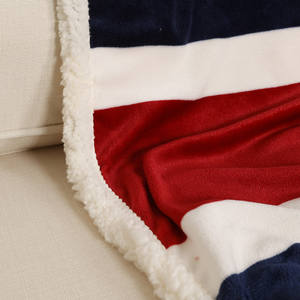 Venta al por mayor Bandera Nacional 3D impresión Digital Union Jack bandera franela manta gruesa sofá manta Doble - Product Image 2