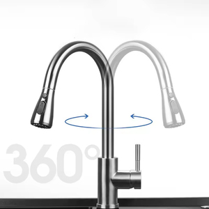 Meistverkaufte Gourmet-Luxus-Smart-Wasserfall-Küchenarmatur aus 304 Edelstahl mit Ausziehfunktion - Product Image 5