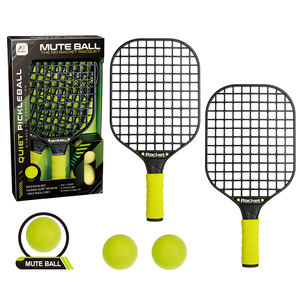 Nouveauté : Kits de pickleball silencieux avec technologie d'atténuation du bruit pour enfants – Raquettes de pickleball silencieuses pour <span class=keywords><strong>jeux</strong></span> sportifs - Product Image 4