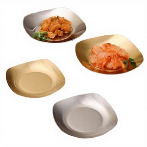 Offre Spéciale – Assiette Classique en Métal pour Fêtes et Snacks à Domicile – Plat à Cornichons en Acier Inoxydable Écologique – Plateau de Service Incassable - Product Image 4