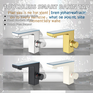 Grifo Mezclador de Lavabo de Lujo con Válvula Cerámica Sin Contacto, de Aleación de Zinc, Montado en Cubierta, con 1 Manija, Interruptor Automático, Digital Inteligente - Product Image 2