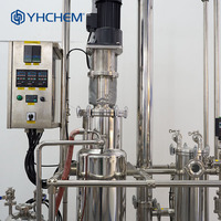 Fabricant de distillateurs d'alambic de 100 litres Colonne de distillation à couche mince en acier inoxydable avec dispositif de reflux