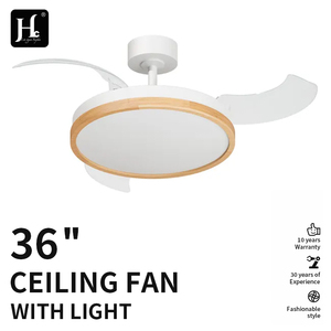 Ventilateur de plafond intelligent invisible de 42 pouces avec commande par application, lumière RGB à intensité variable, moderne et rétractable - Product Image 2
