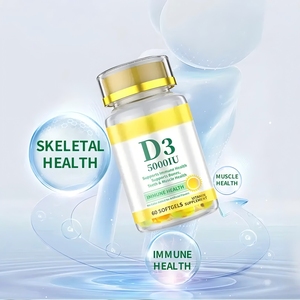 5000iu Vitamina D3 Softgel Cápsulas Soporte Hueso Articulación Inmune Salud Antioxidante 120 Count Adulto Fórmula personalizada - Product Image 2