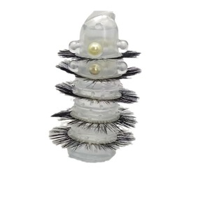 <b>Elephant</b> Trunk Multi Layer Silicone Cock Ring Set With Straight Hair Delay Feature For Male Adult Use - Product Image 1