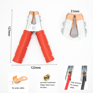 धातु अललिगेटर क्लिप क्लैंप 400a निकल प्लेटिंग ने उच्च शक्ति उपकरण के लिए बैटरी अललिगेटर तार क्लिप - Product Image 4