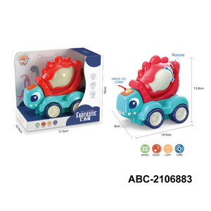 Jouets porte-bonheur : Nouveaux jouets de voiture personnalisés avec logo, dinosaure musical marchant, son et lumière, jouet de voiture pour bébé - Product Image 2