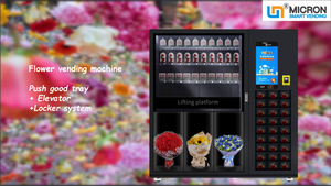Chấp Nhận Máy Bán Hàng Hoa Theo Yêu Cầu Tủ Lạnh Bán Hàng Thông Minh Micron Với Màn Hình Cảm Ứng Thang Máy - Product Image 2