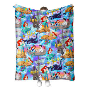 3000 Designs High Quality Princess Blanket Customized Printing Kids Girls Baby <b>Plush</b> Throws Blankets Children's Gifts - Product Image 4
