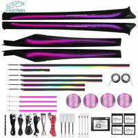 Pour BMW Série 5 Gran Turismo 5GT F07, mise à niveau de l'éclairage ambiant dynamique, 64 couleurs LED, accessoires d'éclairage ambiant intérieur de voiture