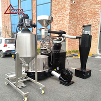 Tostador de Café Automático de Gas de Alta Calidad Dongyi de 20 kg en Venta, Versión con Tecla de Presión, Artículo Económico