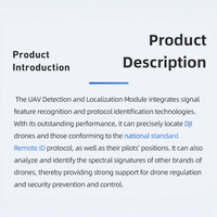 Módulo Anti-Drones Portátil de 60g con Alcance de 5km, Detección Pasiva, Sistema de Defensa Eficiente para UAV de Modo Dual DJI O4 OcuSync/RemoteID