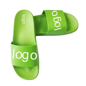 Zapatillas de plástico para hombre y mujer, sandalias de PVC con estampado de texto y logotipo personalizado, coloridas, para verano, 2023 - Product Image 2