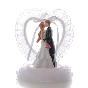 Personnage de mariage ornements en résine style occidental décoration de gâteau de mariage saint valentin décoration de gâteau de fête de mariage