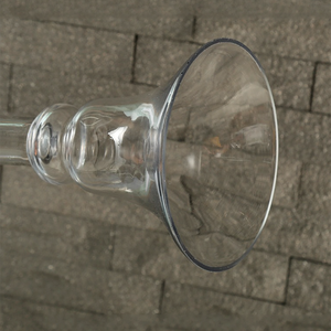 Vaso <span class=keywords><strong>in</strong></span> <span class=keywords><strong>Vetro</strong></span> Trasparente Reversibile Fatto a Mano, Vaso Alto per Centrotavola Matrimoniale, Vaso Moderno da Tavolo per <span class=keywords><strong>Fiori</strong></span>, per Hotel ed Eventi - Product Image 4