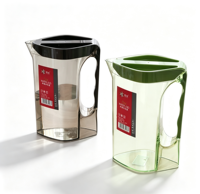 2L Gelas Air Plastik Rumah Tangga, Pitcher Air Dingin untuk Jus, Minuman Dingin, Anti Tetes, Kapasitas Besar