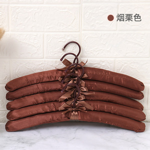 ที่แขวนเสื้อผ้าบุนวมที่แขวนเสื้อโค้ทผ้าไหมแบบย่นที่แขวนเสื้อโค้ทไม่ลื่นชุดที่แขวนฟองน้ำ - Product Image 3