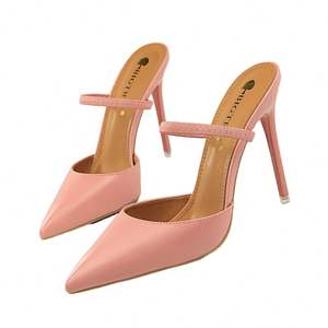 Nouvelles Sandales à Talons Hauts pour Femme – Grande Taille, Couleur Unie, Talons Aiguilles, Bout Ouvert, Respirantes, Chaussures à Talons Pointus pour Femme - Product Image 3