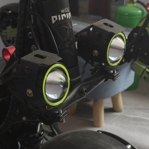 U7 ไฟหน้า LED พร้อมแตรสำหรับสกู๊ตเตอร์ไฟฟ้า, ไฟสปอร์ตไลท์สว่าง 2-in-1 สำหรับความปลอดภัย, อะไหล่เปลี่ยนสำหรับสกู๊ตเตอร์ไฟฟ้าแบบสากล - Product Image 5